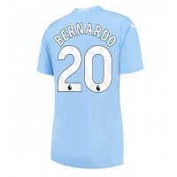 Fotballdrakt Dame Manchester City Bernardo Silva #20 Hjemmedrakt 2023-24 Kortermet